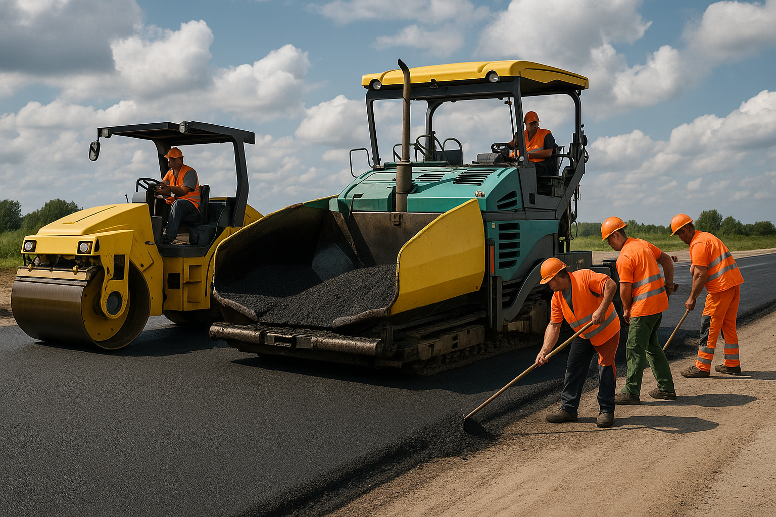 20251013 1204 road construction scene simple compose 01k7e4akrvf2x90wt952rs2207